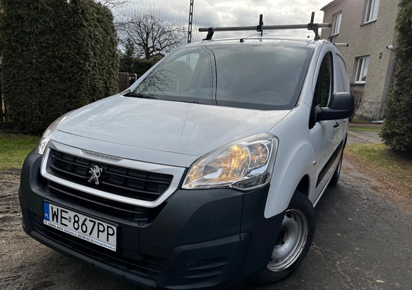 Peugeot Partner cena 35999 przebieg: 208000, rok produkcji 2017 z Orzesze małe 191